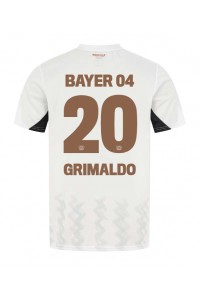 Bayer Leverkusen Alejandro Grimaldo #20 Fotballdrakt Borte Klær 2024-25 Korte ermer
